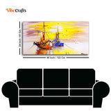 Beautiful Scenery of Sailing Ship on the Ocean Wall Painting