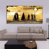 Boats Canvas Wall Painting