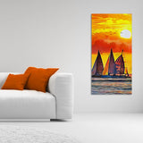  Sunset Wall Painting
