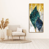  Golden Leaves Premium Canvas Wall Painting