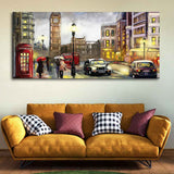 view of London Premium Wall Painting