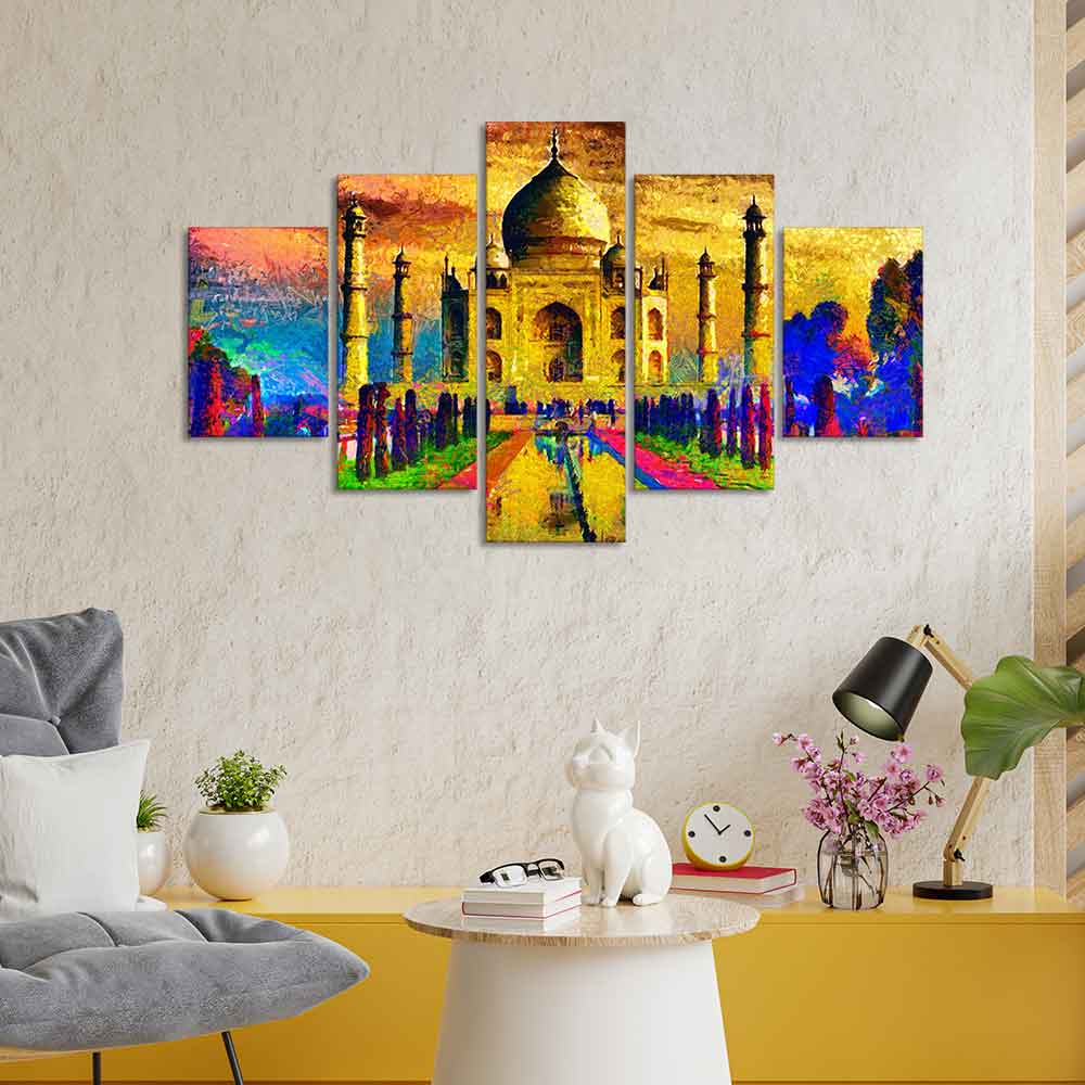 Beautiful Taj Mahal Wall Painting