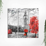 Beautiful View of London Wall Painting Set of 3 Pieces