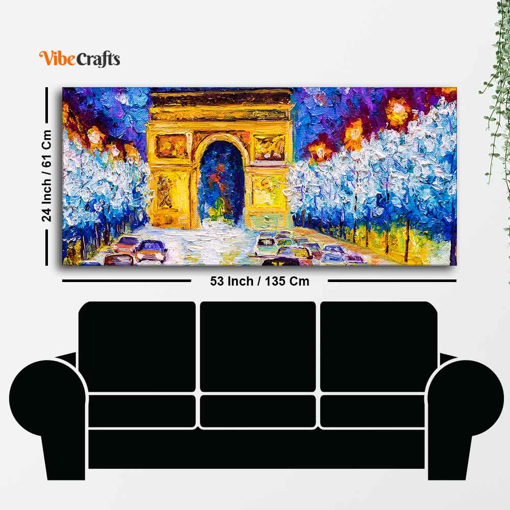 Beautiful Wall Painting of Abstract Arc de Triomphe