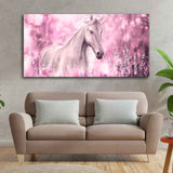 Beautiful White Horse Premium Wall Painting