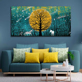 Horses in Forest Premium Wall Painting