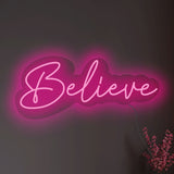 "Believe" Neon Sign LED Light