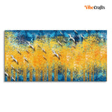 Golden Trees Forest Wall Painting