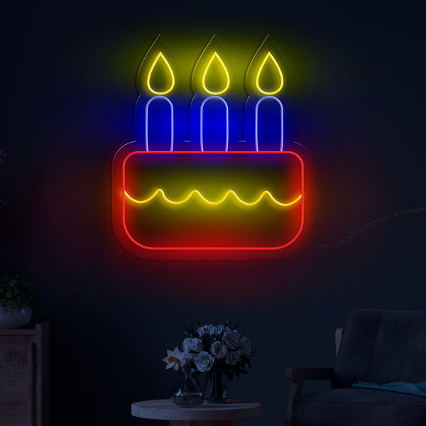 White Acrylic Happy Birthday Neon Sign at Rs 2500/sq ft in Lucknow | ID:  2851695343812