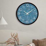 Blue Bricks Designer Wall Clock