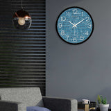 Blue Bricks Designer Wall Clock
