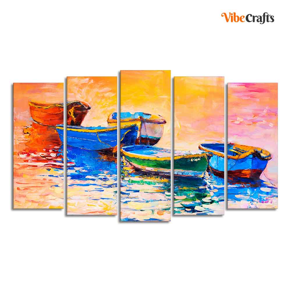  Wall Painting Five Pieces Set of Five