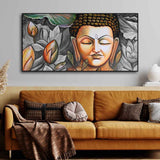 God Buddha Meditating Large Wall Painting