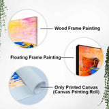 Canvas Wall Painting of The Colorful Boats in Shades of Sunset