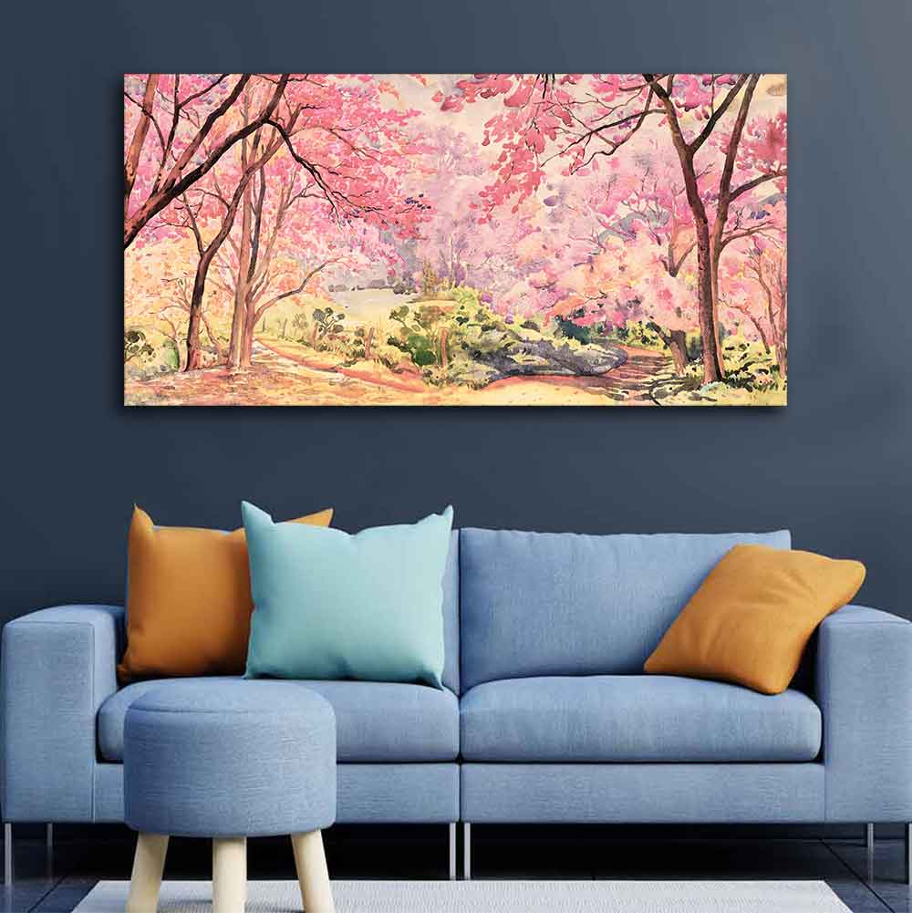 Cherry Blossom Tree Premium Wall Painting