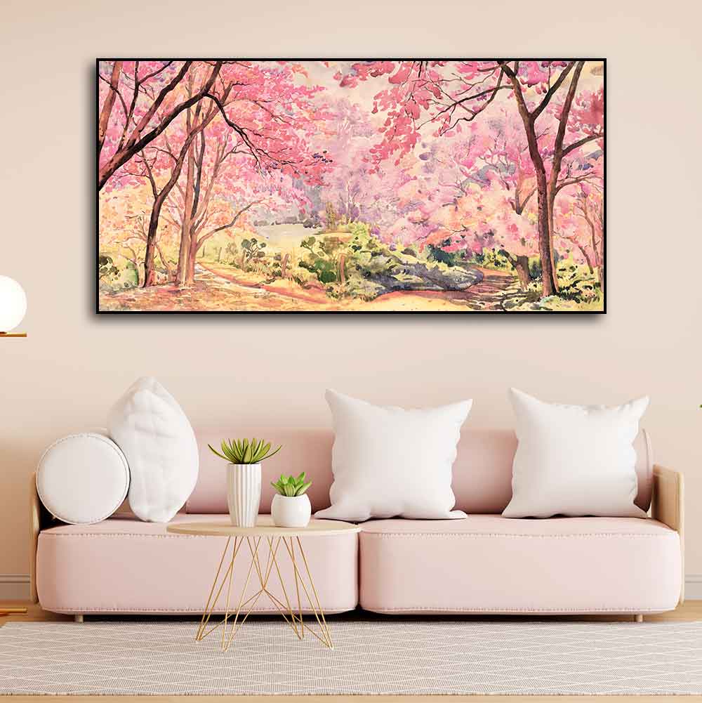 Cherry Blossom Tree Premium Wall Painting