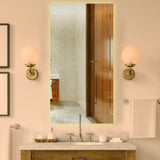 Chic & Minimalist Rectangular Bathroom Mirror With LED