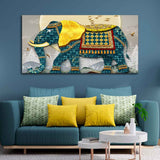  Elephant With Golden Tusks wall Paintingv