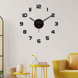 Classic Bold Style Big Size 3D Infinity Wall Clock
