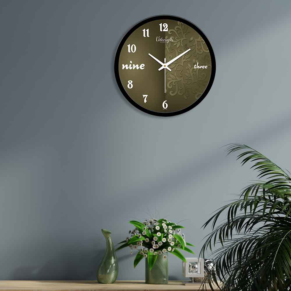 Classic Luxury Pattern Designer Wall Clock