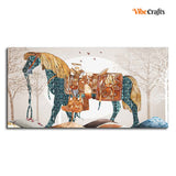 Classic Premium Quality Wall Painting of Patterned Horse
