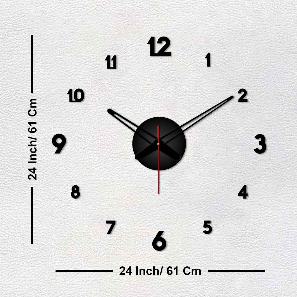 Classic Style Big Size 3D Infinity Wall Clock