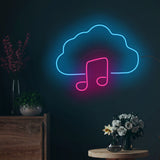 Cloud Music Note Neon Sign LED Light