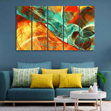 Colorful wall Painting of Five Pieces