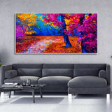 Colorful Autumn Trees Canvas Wall Painting