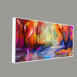  Forest with Lake Canvas Wall Painting