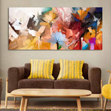  Flowers Abstract Art Wall Painting