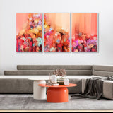  Abstract Artwork Floating Canvas Wall Painting Set of 3