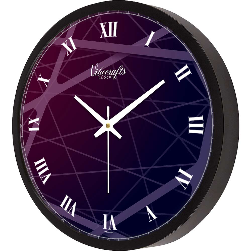 Colorful Geometrical Diagram Premium Wall Clock