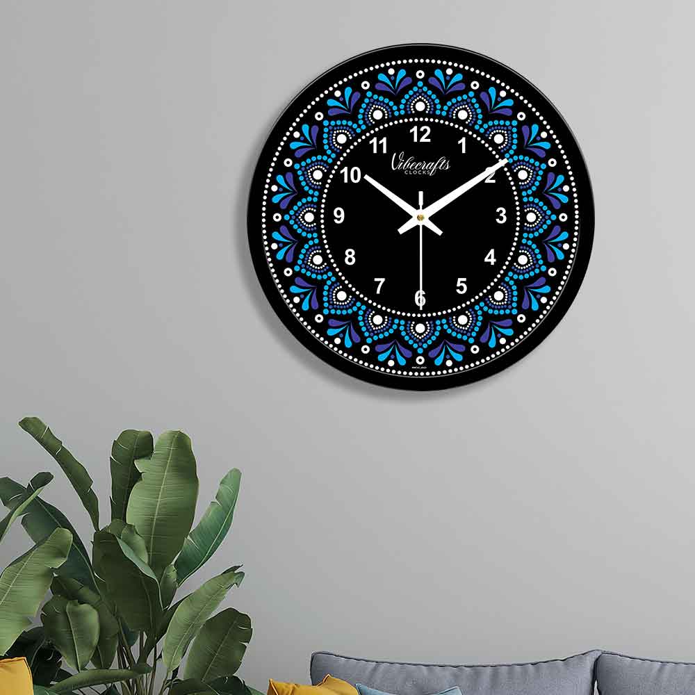 Abstract Colorful Printed Design Wall Clock