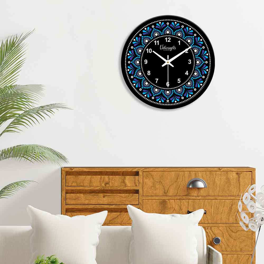 Abstract Colorful Printed Design Wall Clock