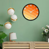 Colorful Wooden Texture Designer Wall Clock