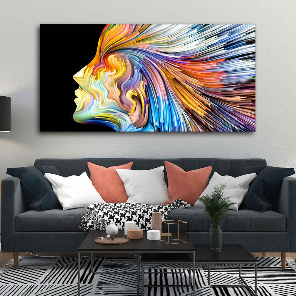 Abstract Pictures Canvas Wall Art for Living room Bedroom Wall Decor,Full  of Imagination Wall Art Print Paitnings for home Decor,Morden Artwork An