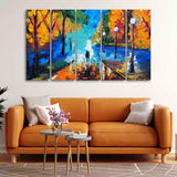 Couple Canvas Wall Painting of 5 Pieces