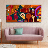 Music Instruments Premium Canvas Wall Painting