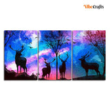 Deer in Forest Canvas Wall Painting 