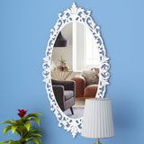 Beautiful Classic Oval Vanity Mirror with Bold Motif Frame