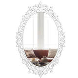 Oval Vanity Mirror with Bold Motif Frame