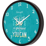 Motivational Quotes Wall Clock
