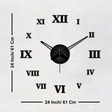 Designer Roman Number Big Size 3D Infinity Wall Clock
