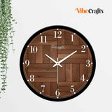 Designer Wooden Pattern Wall Clock
