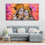 Divine Radha Krishna Canvas Wall Painting