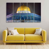 Dome of the Rock Islamic Monument Wall Painting Set of 5