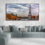 Eiffel Tower and Seine River Bedroom Wall Painting