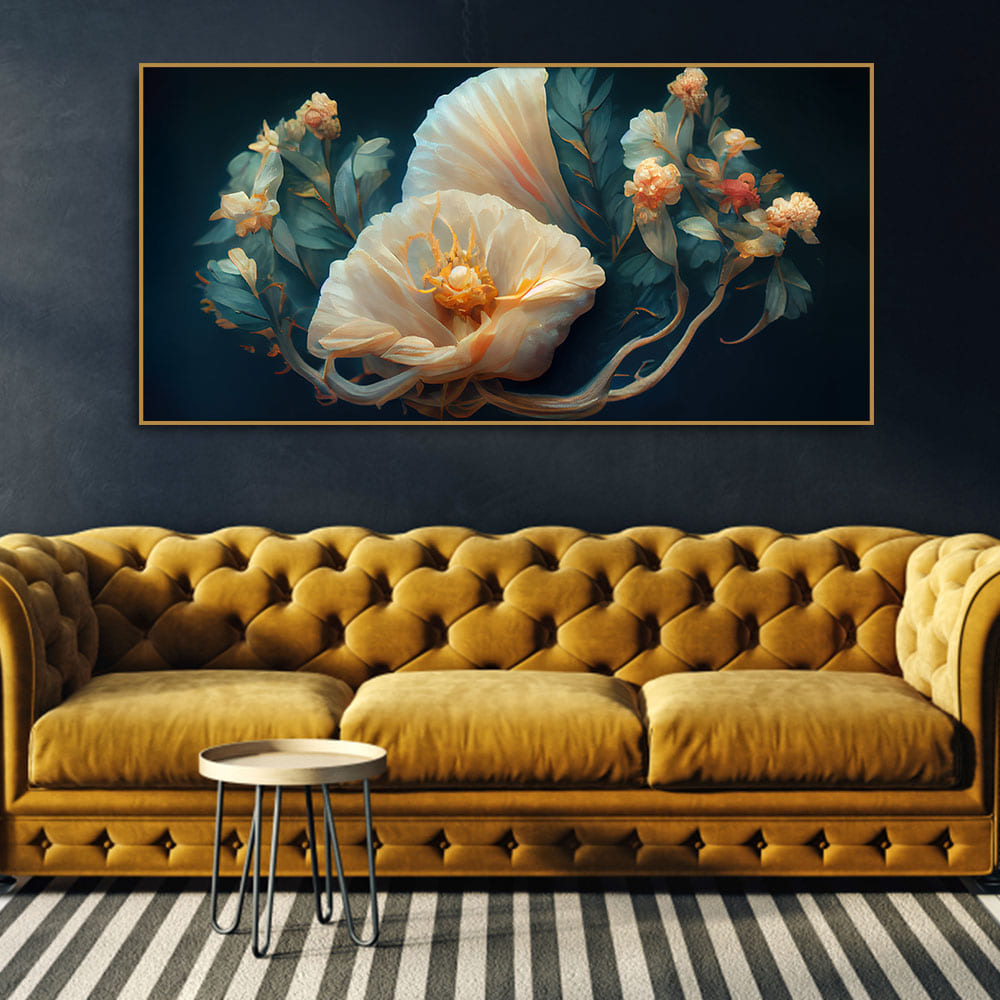 Elegant Floral Flower art Canvas Wall Painting