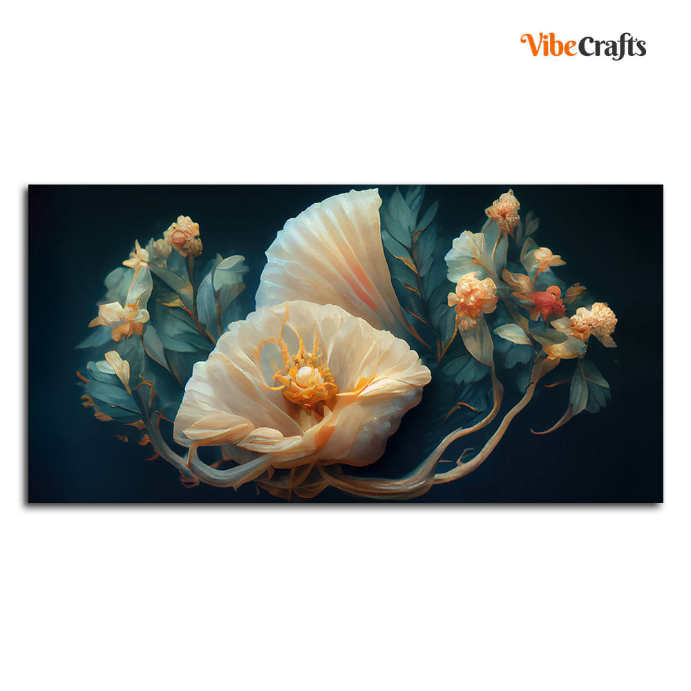 Elegant Floral Flower art Canvas Wall Painting